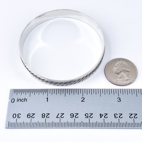 Vintage Silver Twisted Rope Bracelet - Picture 8 of 9